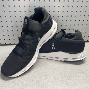 On Cloudnova Shoes Black White Men Size 12.5 26.99116